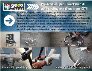 Nuovi workshop marzo aprile! Arduino e drone DIY!